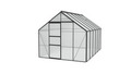Växthus Merkur 9900 Svart Poly Sockel 9,9 m² Vitavia